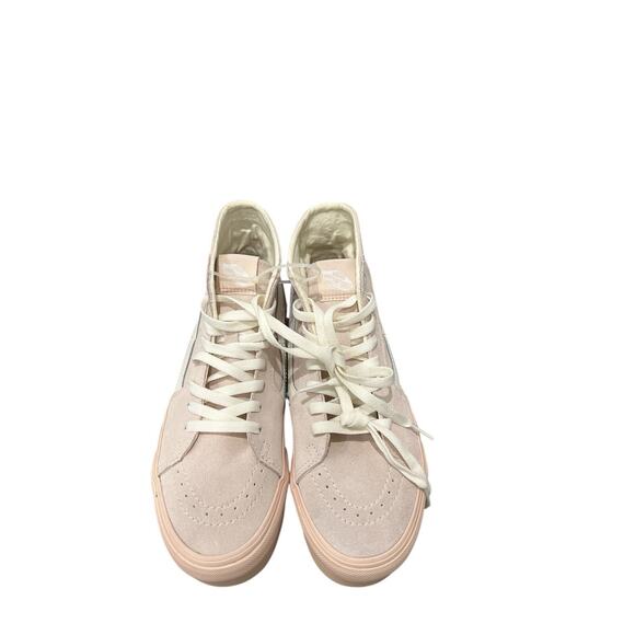 Vans Sk8-Hi Suede High Top Sneakers Women’s Size 9- Light Pink / Off White - Picture 1 of 8